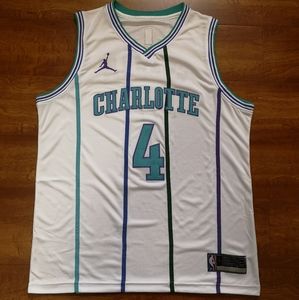 Hornets #4 Devonte Graham White Classic Stiched Je